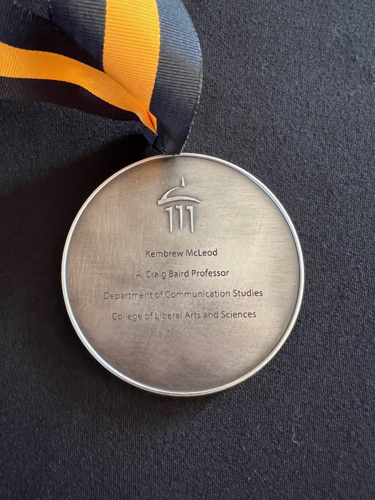 A picture of Kembrew McLeod's Medal_Back